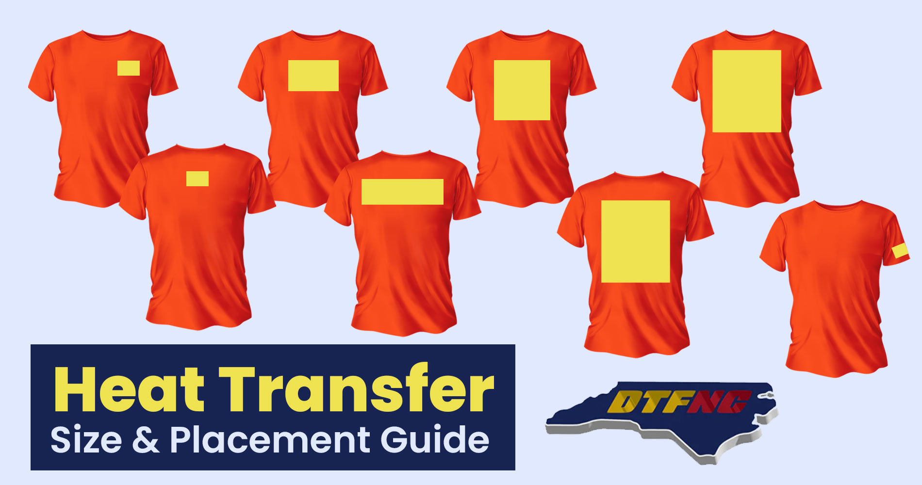 DTF NC t-shirt transfer guide