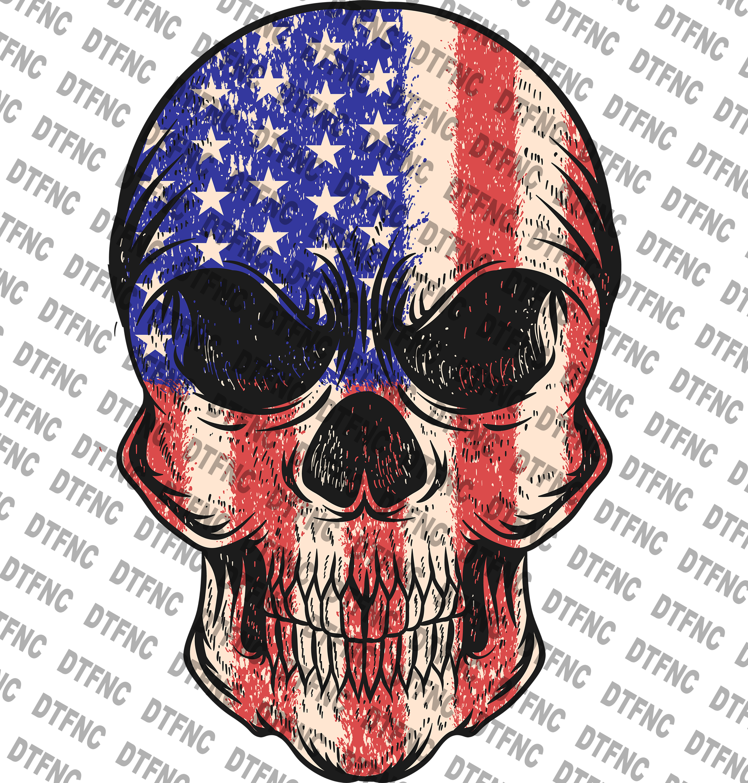 4th of July - Patriot Skull