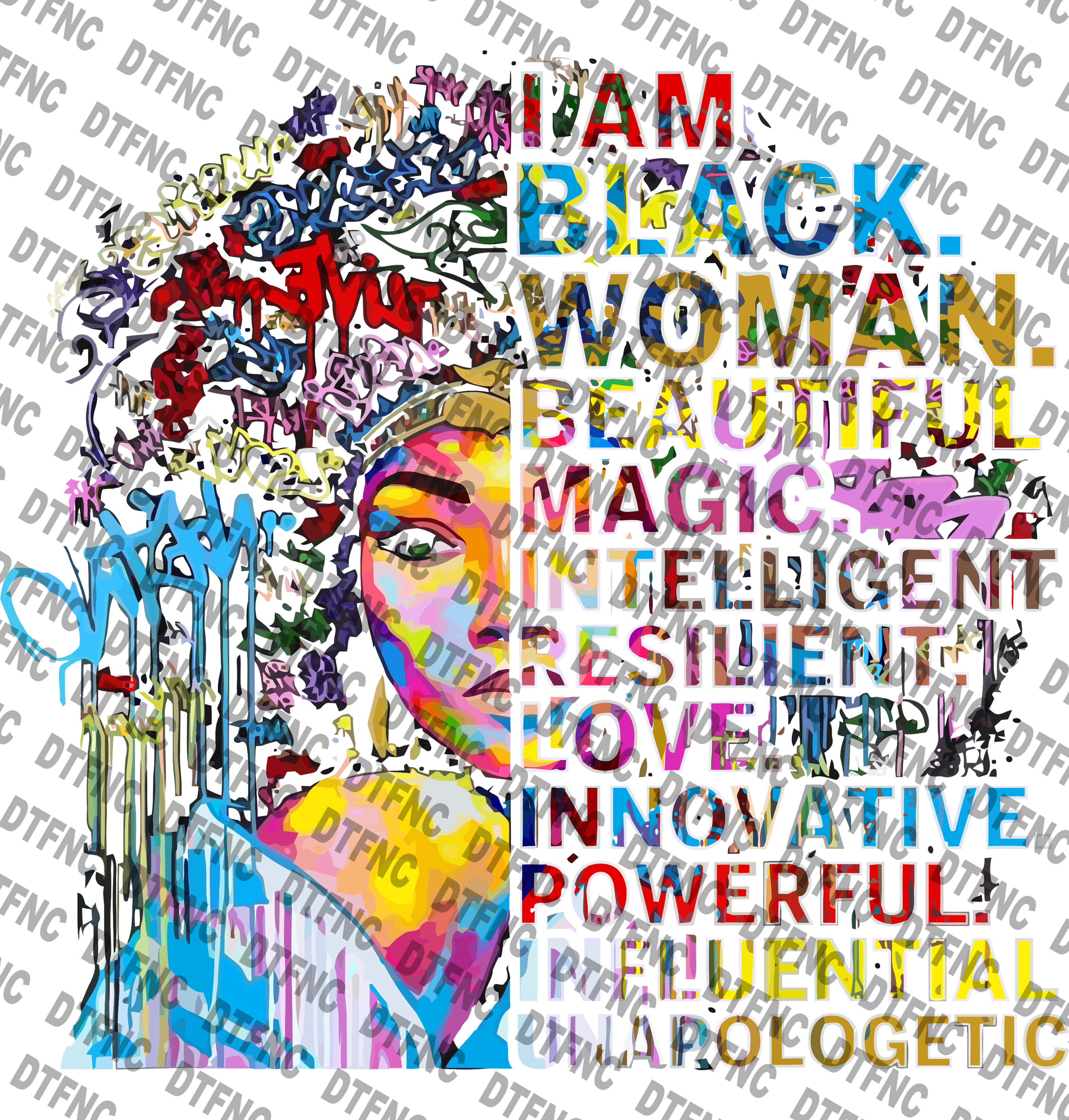 Juneteenth - I AM A BLACK WOMAN, BEAUTIFUL, MAGICAL